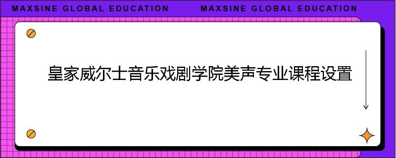 皇家威尔士音乐戏剧学院美声专业课程设置