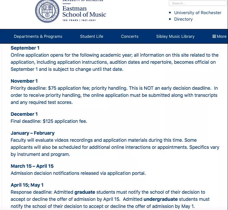 2022Fall热门音乐留学院校申请DDL汇总